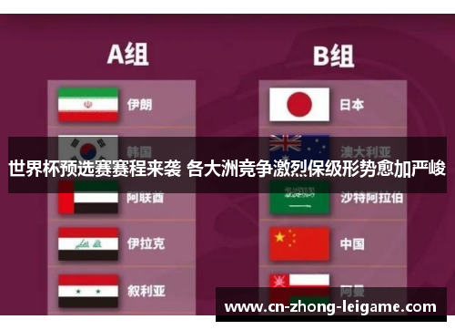 世界杯预选赛赛程来袭 各大洲竞争激烈保级形势愈加严峻